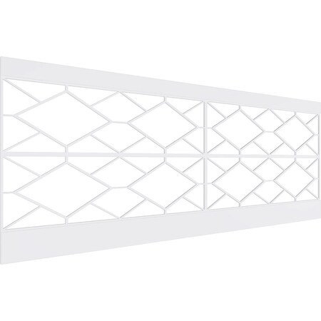 Ekena Millwork 36"H x 94 1/2"W Hudson PVC Wainscot Paneling Kit WPK36X94HSN